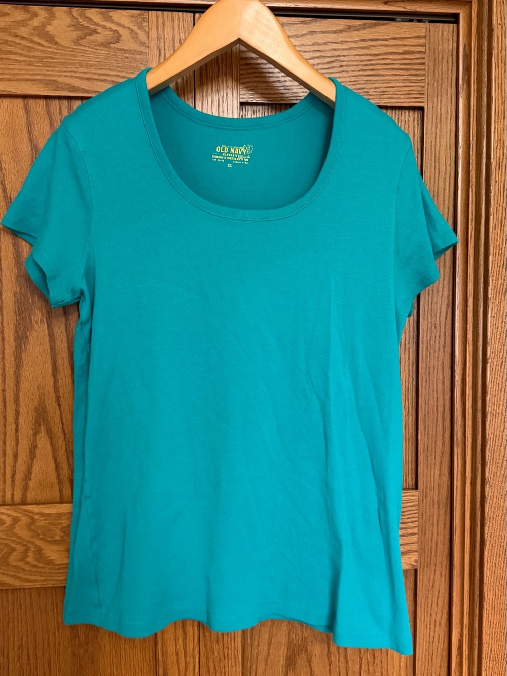 Old Navy Maternity Teal Scoop Neck Short Sleeve Tee